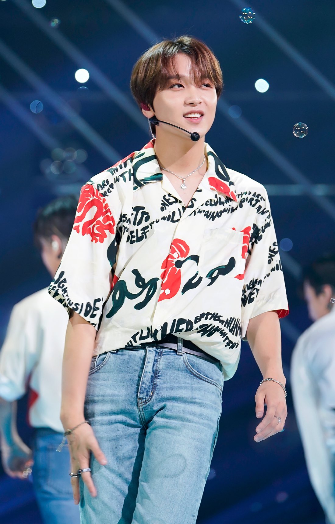 Beige Written Floral Shirt