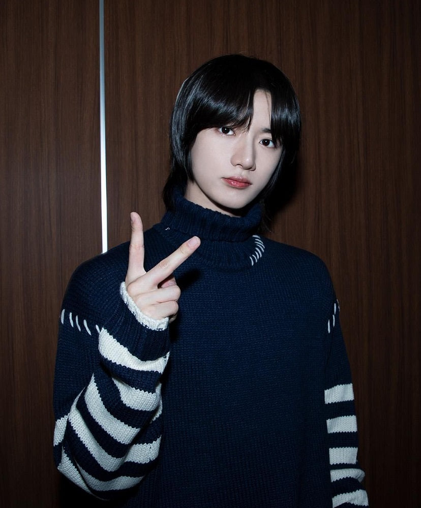 Black Stripe Stitched Sweater