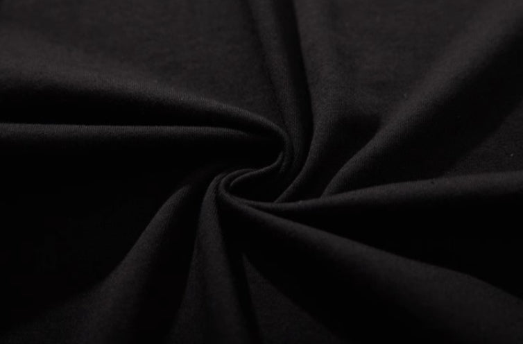 Black Disco Stars Print T-Shirt