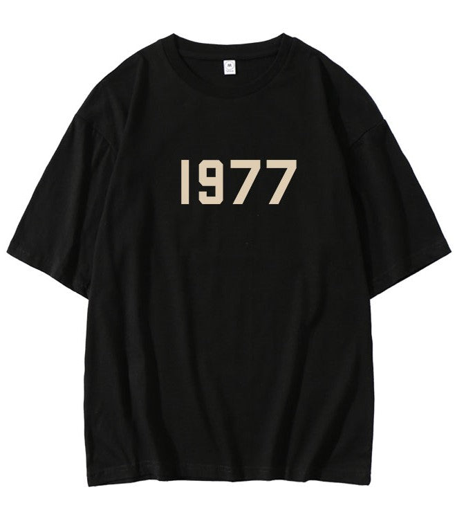 Black 1977 Print T-Shirt