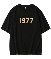 Black 1977 Print T-Shirt
