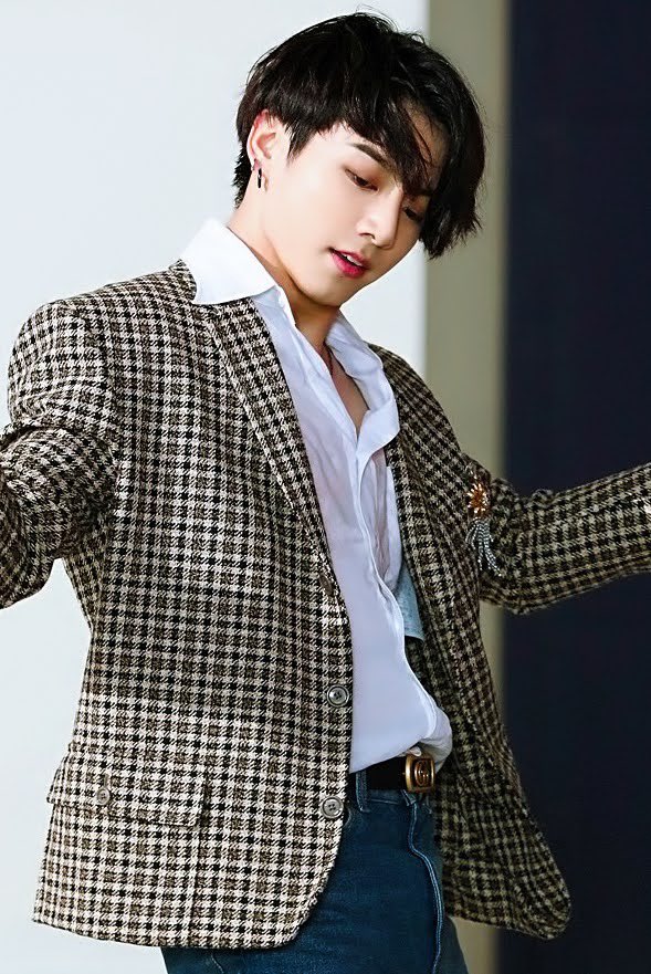 Black And White Micro Checkered Pattern Blazer Jacket