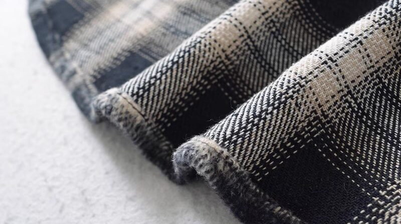Black And Beige Plaid Hooded Jacket