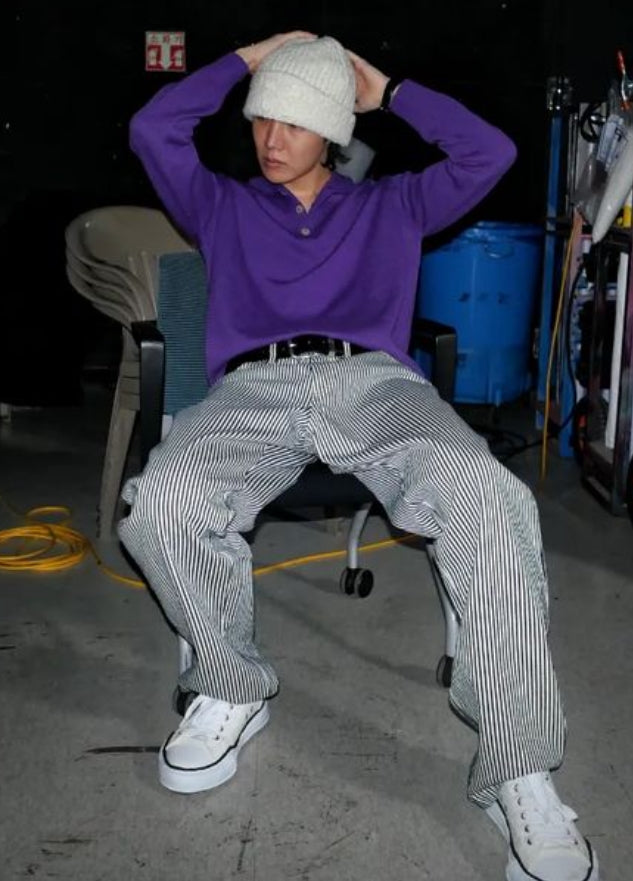 Black And White Striped Pants