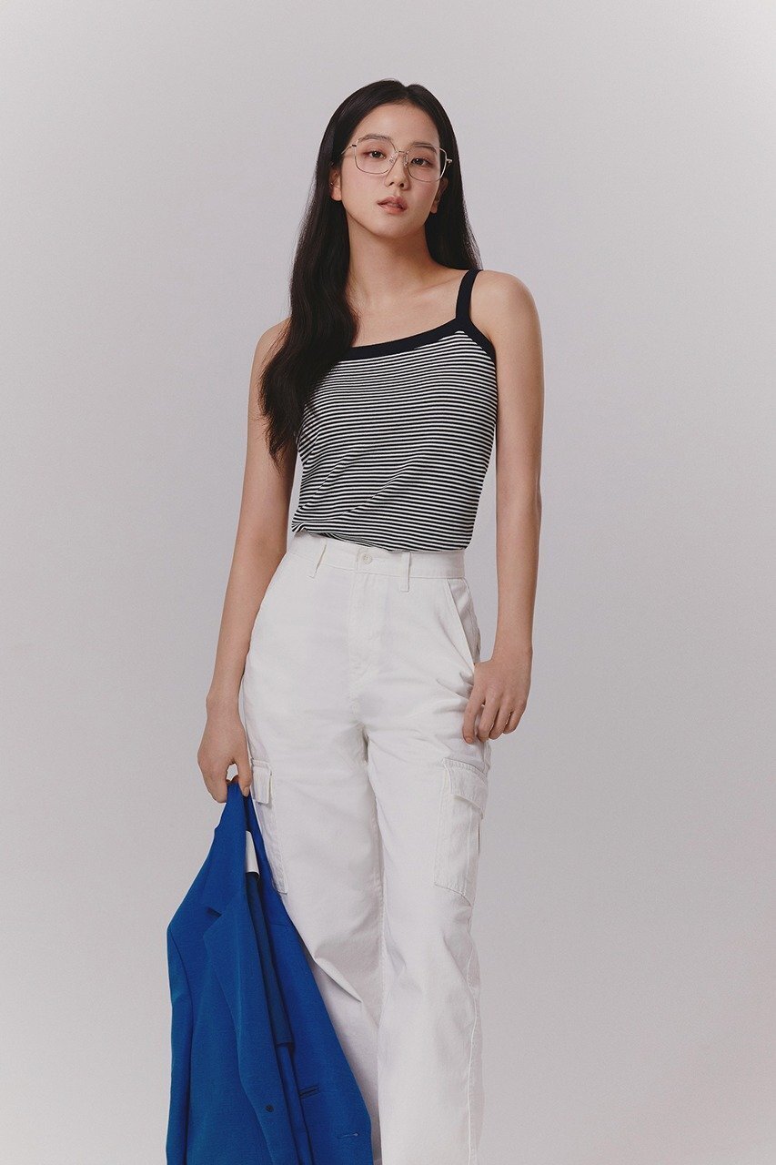 Black And White Striped Sling Top