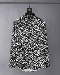 Black And White Zebra Pattern Shirt