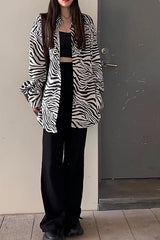 Black  And White Zebra Shirt