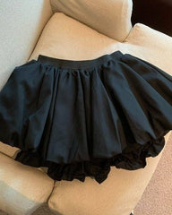 Black Balloon Mini Skirt