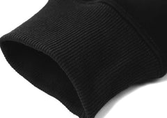 Black Beads Ribbon Graphic Hoodie