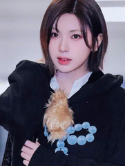 Black Beads Ribbon Graphic Hoodie
