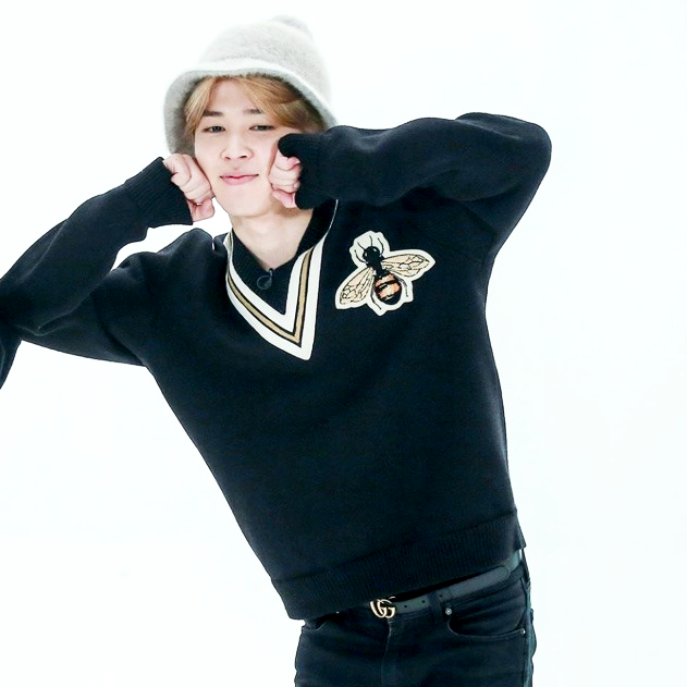 Black Bee Embroidered V-Neck Sweater
