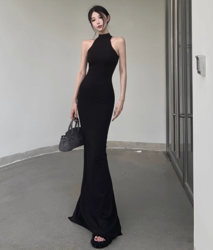 Black Bodycon Long Dress