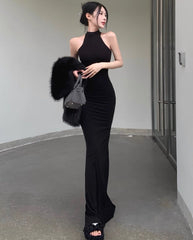 Black Bodycon Long Dress