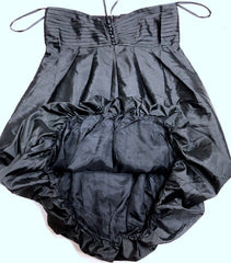 Black Buttoned Bubble Sling Top