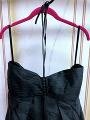 Black Buttoned Bubble Sling Top