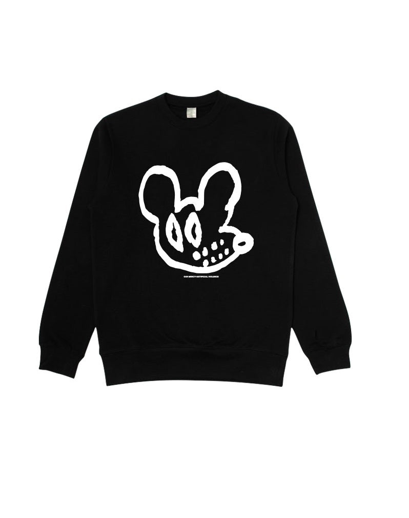 Black Cartoon Mouse Sweatshirt