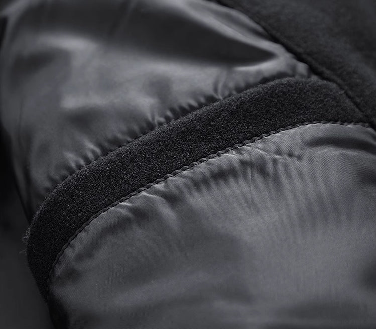Black Casual Button Down Collared Jacket