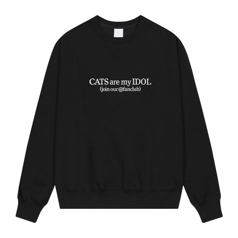 Black Cat Idol Crewneck Sweatshirt