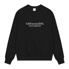 Black Cat Idol Crewneck Sweatshirt