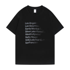 Black City Tour Printed T-Shirt