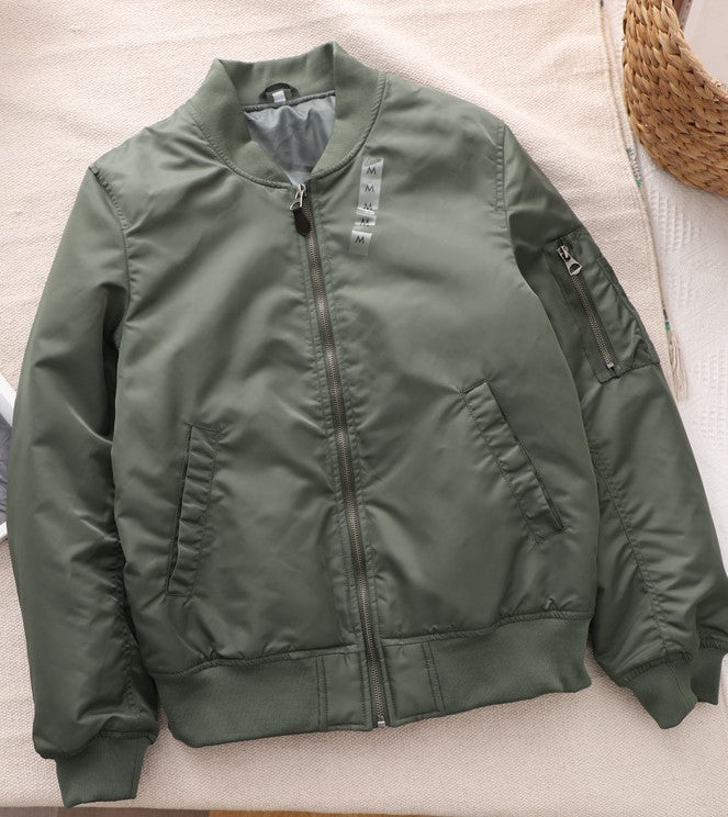 Black Classic Bomber Jacket