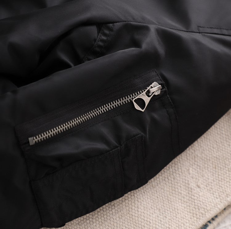 Black Classic Bomber Jacket