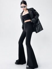 Black Classic Flared Pants