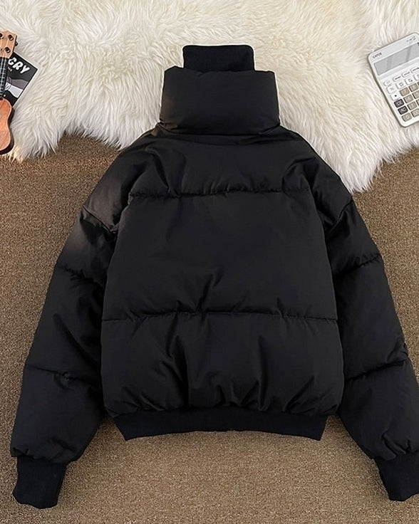 Black Classic Padded Winter Jacket