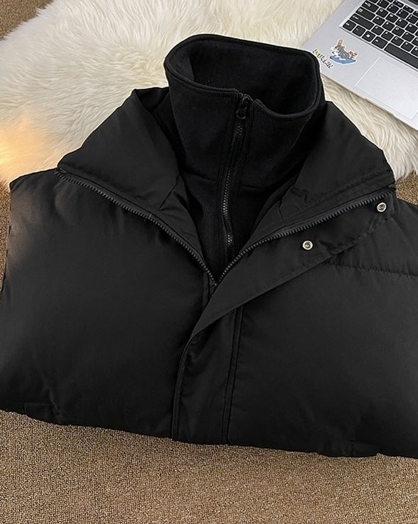 Black Classic Padded Winter Jacket