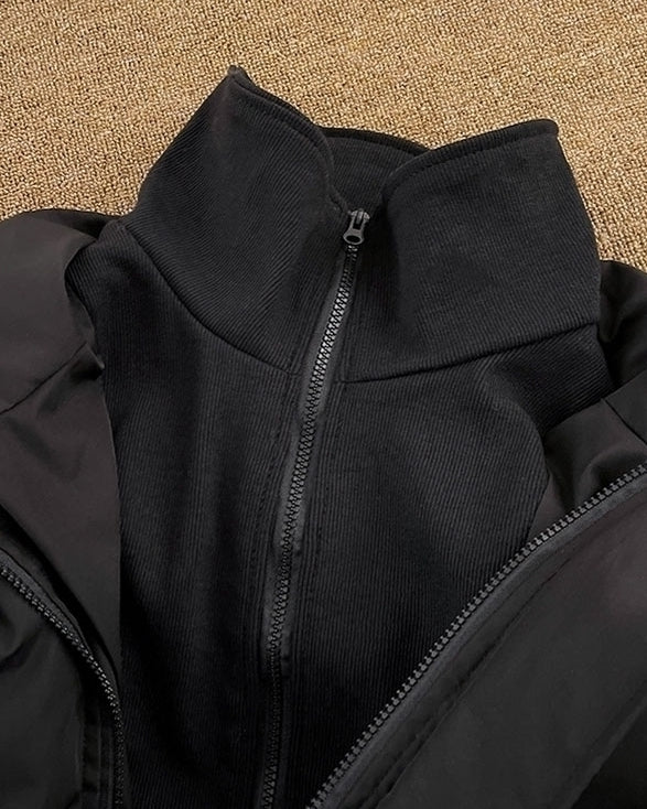 Black Classic Padded Winter Jacket