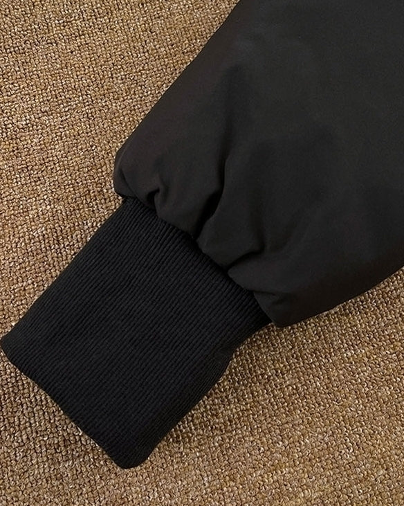 Black Classic Padded Winter Jacket