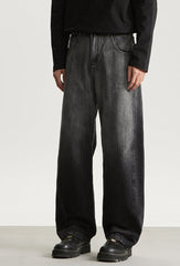 Black Classic Washed Denim Jeans