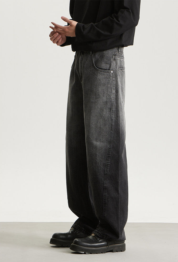 Black Classic Washed Denim Jeans