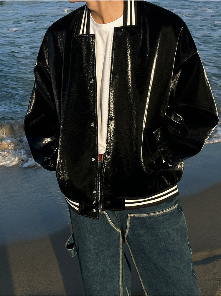 Black Contrasting Velvet Jacket