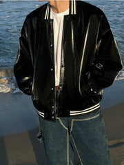 Black Contrasting Velvet Jacket