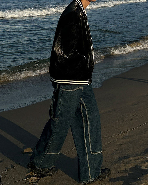 Black Contrasting Velvet Jacket