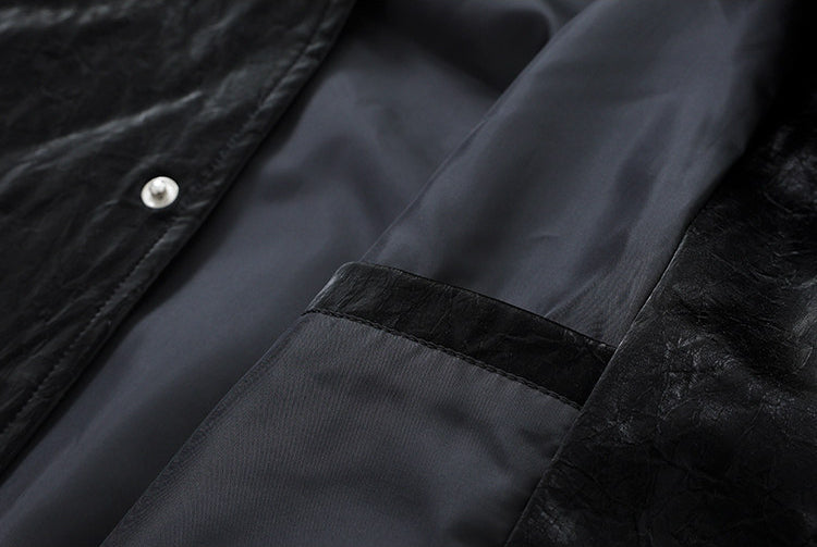 Black Contrasting Velvet Jacket