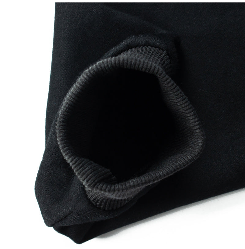 Black Cotton Wreath Hoodie