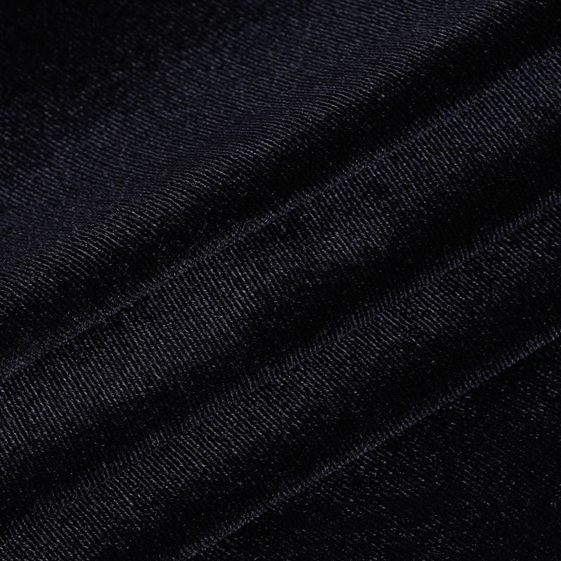 Black Cross Velvet Dress