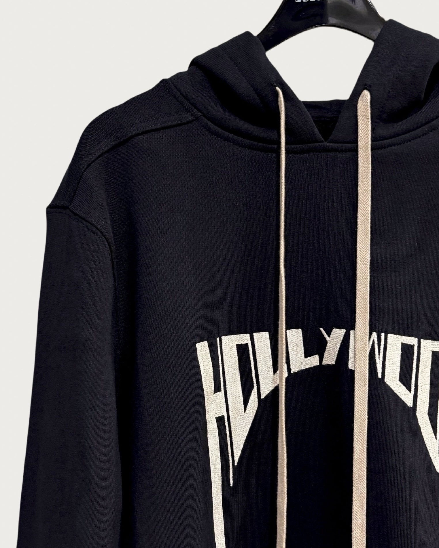 Black Distorted Hollywood Hoodie