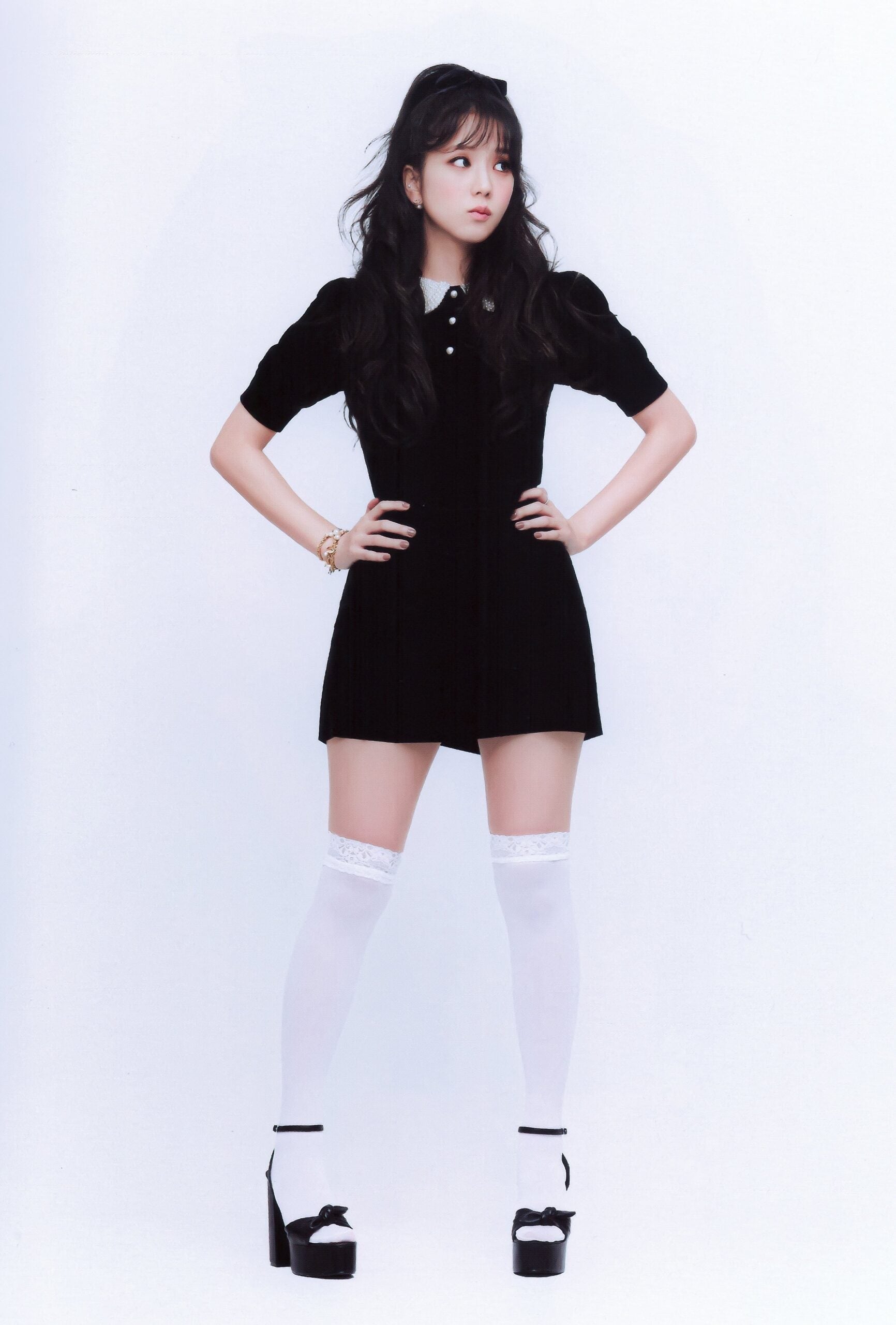 Black Doll Dress With White Collar