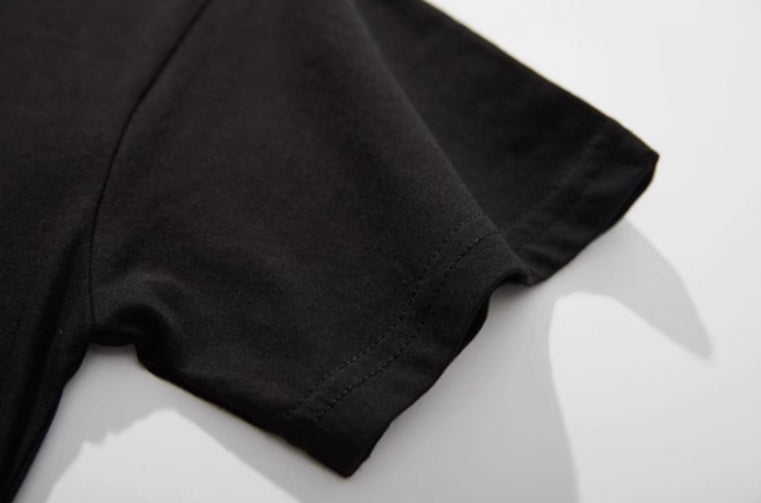 Black Sketch Heart Print T-Shirt