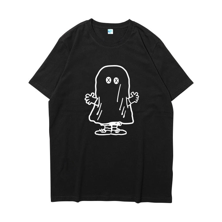 Black Doodle Ghost T-Shirt