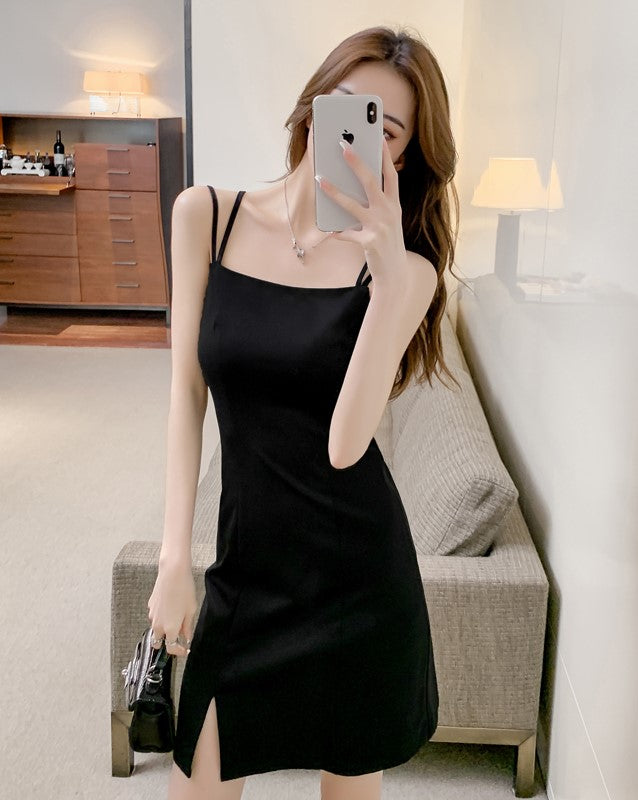 Black Double Sling Dress