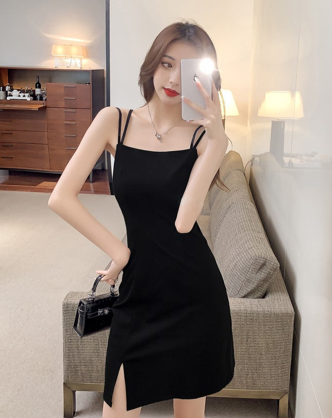 Black Double Sling Dress