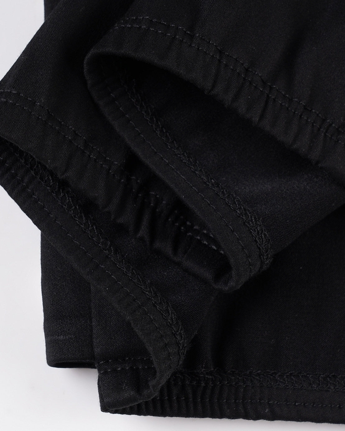 Black Eyelet Belted Wrap Shorts