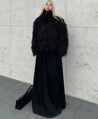 Black Faux Fur Jacket