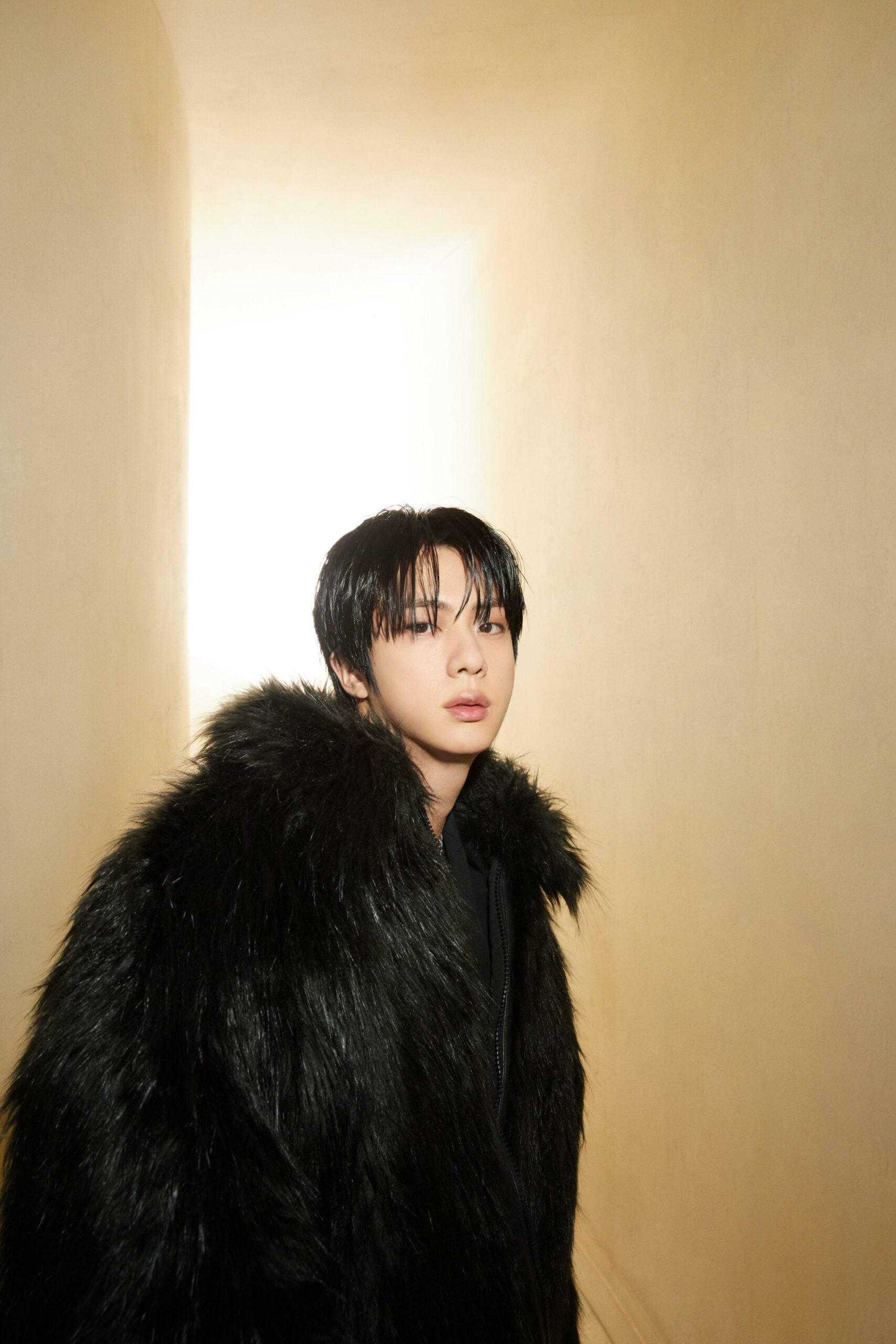 Black Faux Fur Jacket