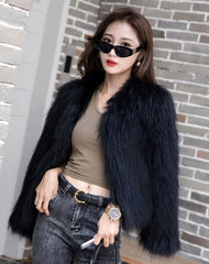 Black Faux Fur Jacket
