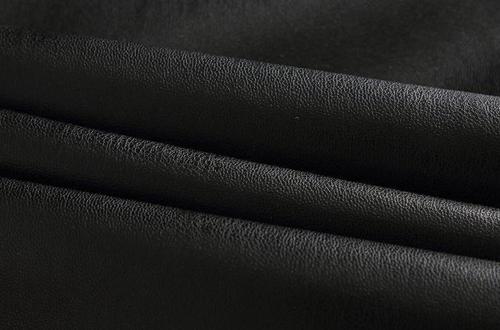 Black Faux Leather Multi-Pocket Pants